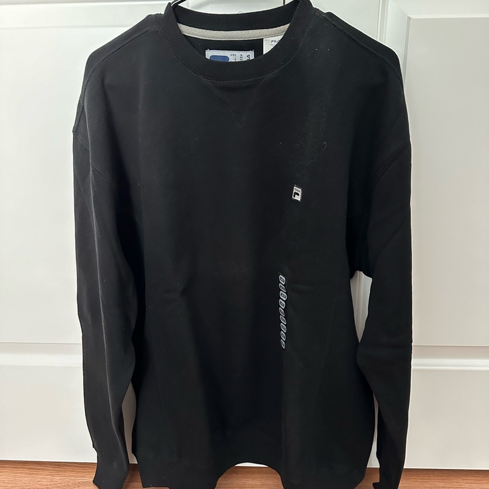 NWT Fila Men’s Sweatshirt Black Medium